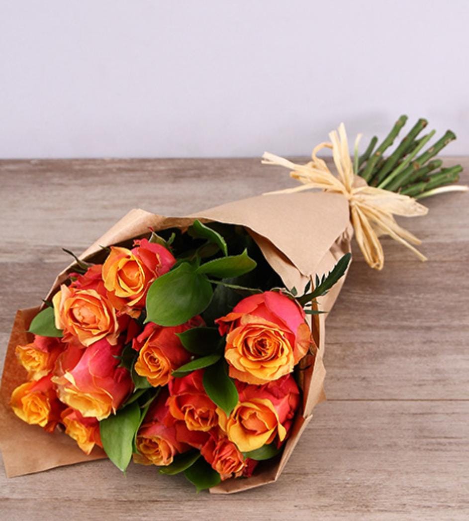 Orange Rose Bouquet